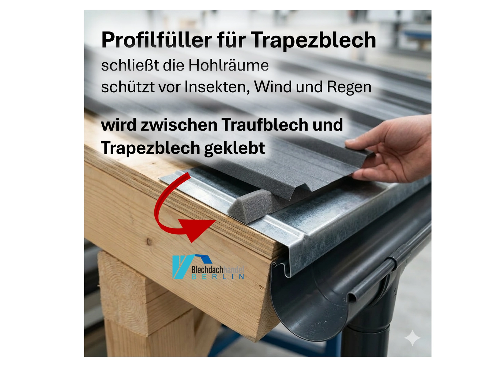 Profilfüller - Dichtungskeil Anthrazit kaufen — Detailansicht