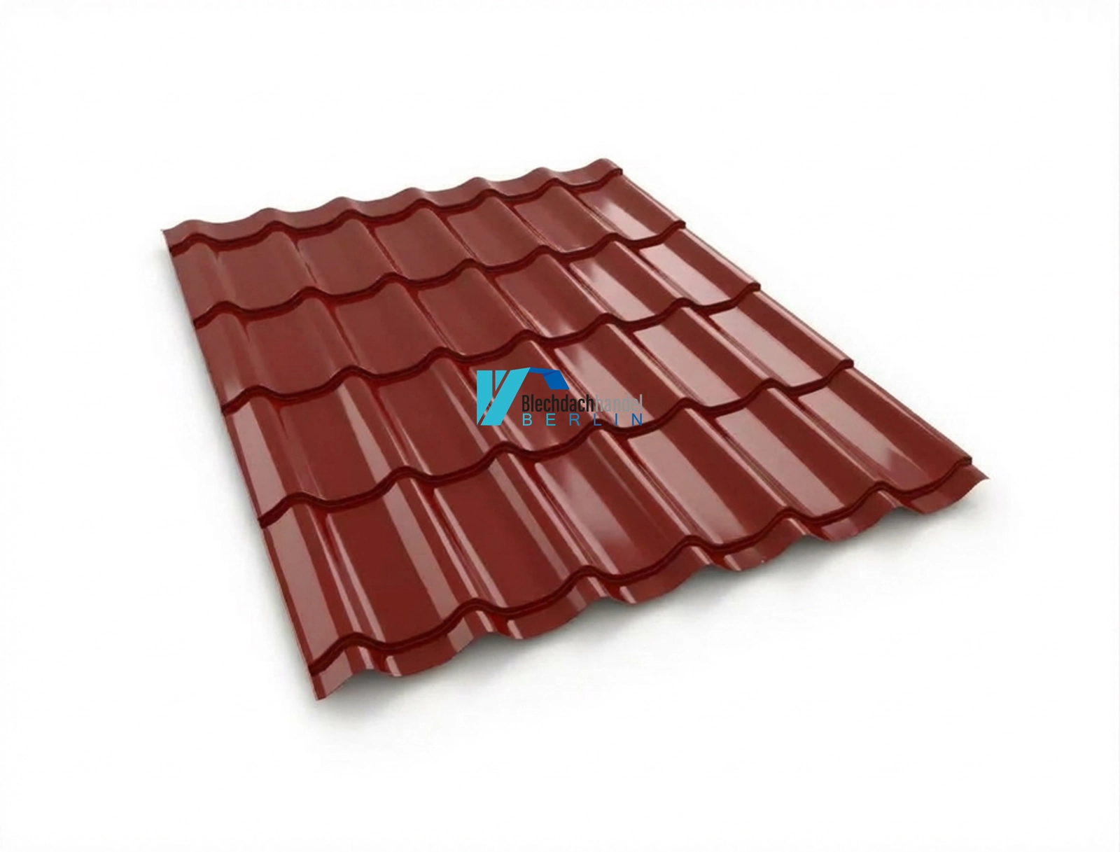 BDP Blechdachpfanne RAL 3009 - oxidrot – 0,5mm glänzend 25 µm Polyester mit Vlies kaufen