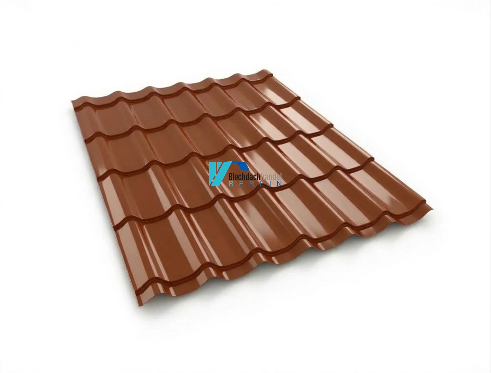 BDP Blechdachpfanne RAL 8004 Ziegelrot – 0,5mm glänzend 25 µm Polyester ohne Vlies kaufen