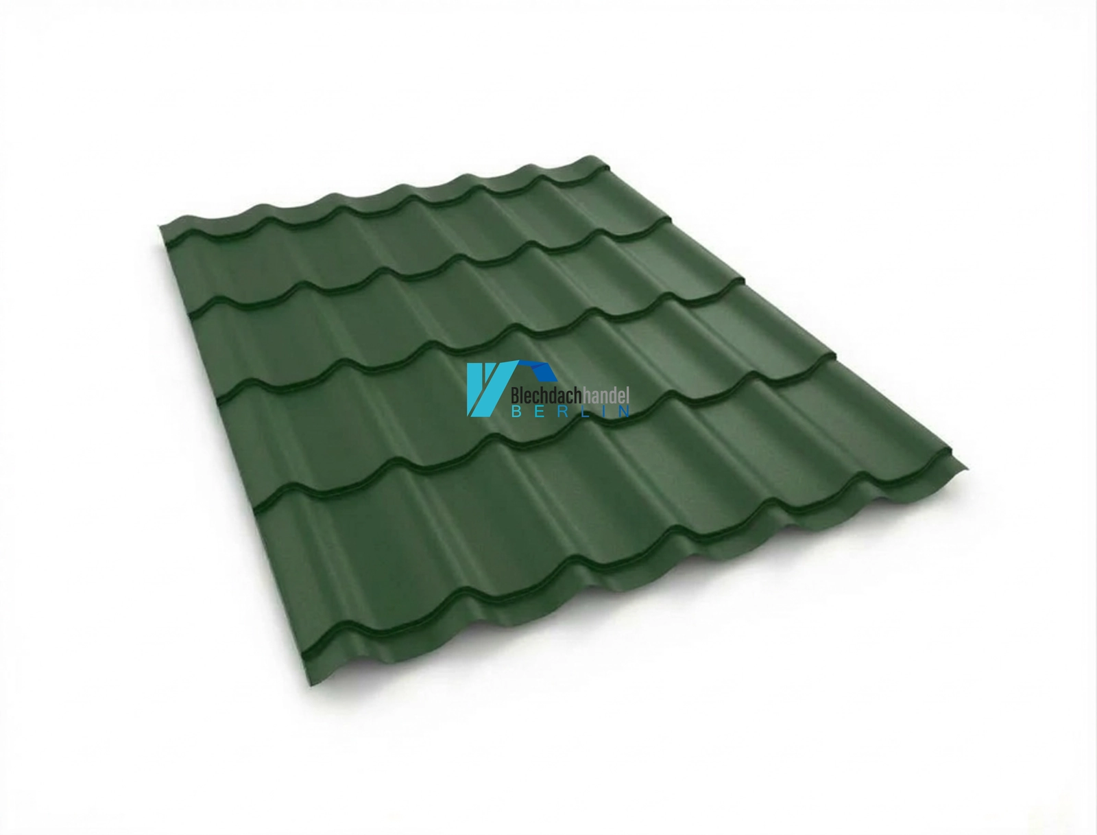 BDP Blechdachpfanne RAL 6020 Chromoxidgrün – 0,5mm matt 35µm Polyester ohne Vlies kaufen