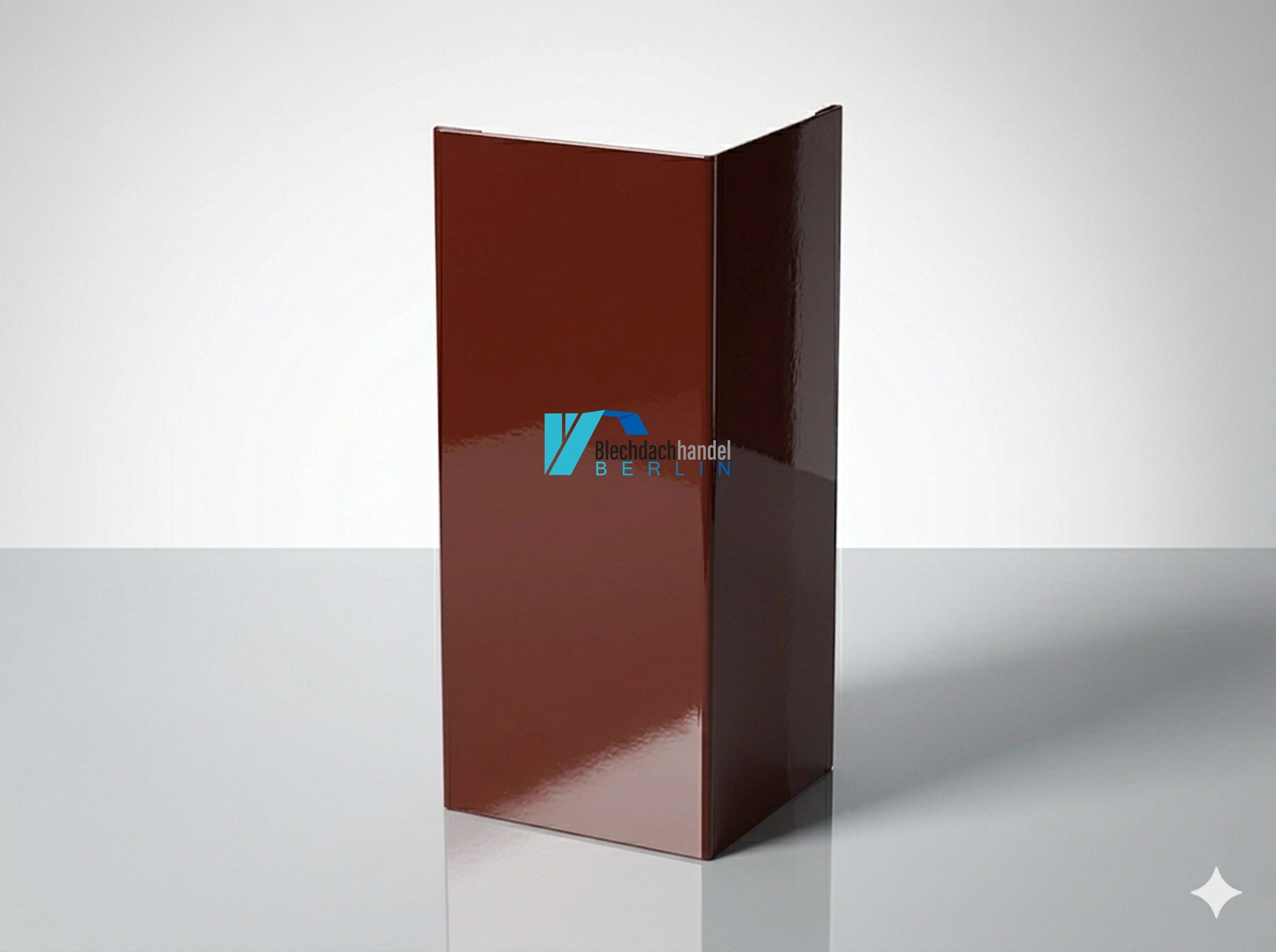 Außenecke RAL 3009 - oxidrot – 0,5mm glänzend 25 µm Polyester