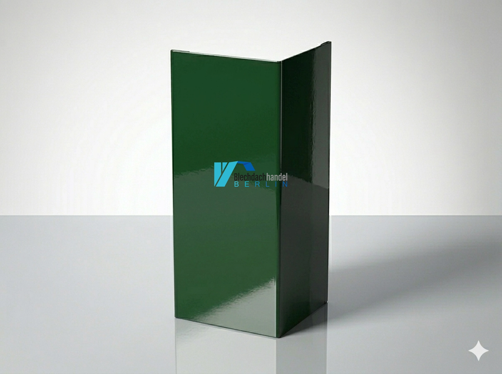 Außenecke RAL 6020 Chromoxidgrün – 0,5mm glänzend 25 µm Polyester