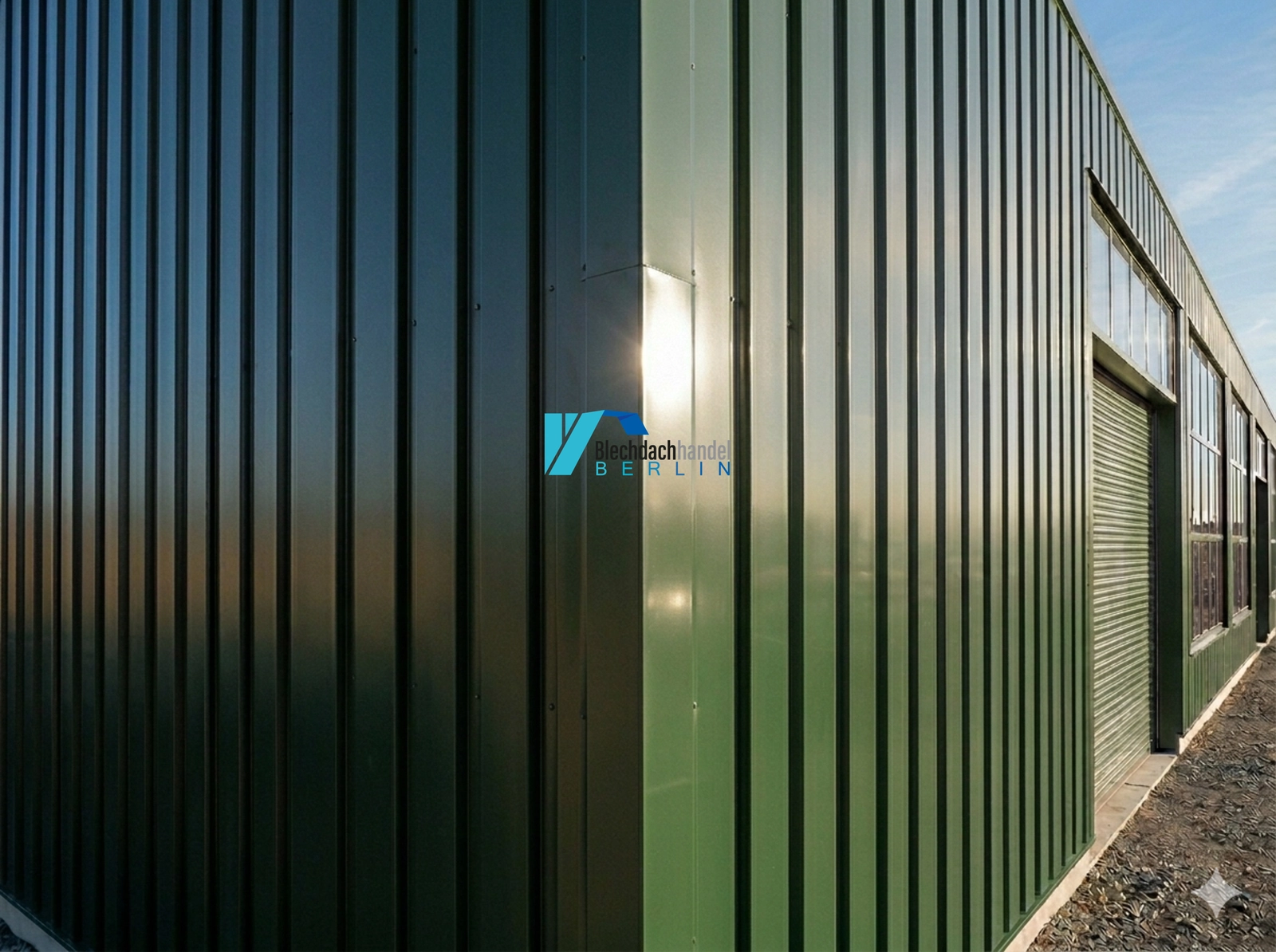 Außenecke RAL 6020 Chromoxidgrün – 0,5mm glänzend 25 µm Polyester — Detailansicht