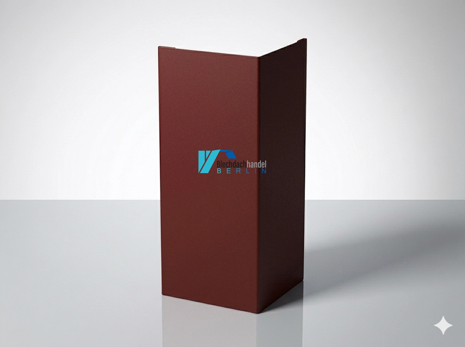 Außenecke RAL 3009 - oxidrot – 0,5mm matt 35µm Polyester