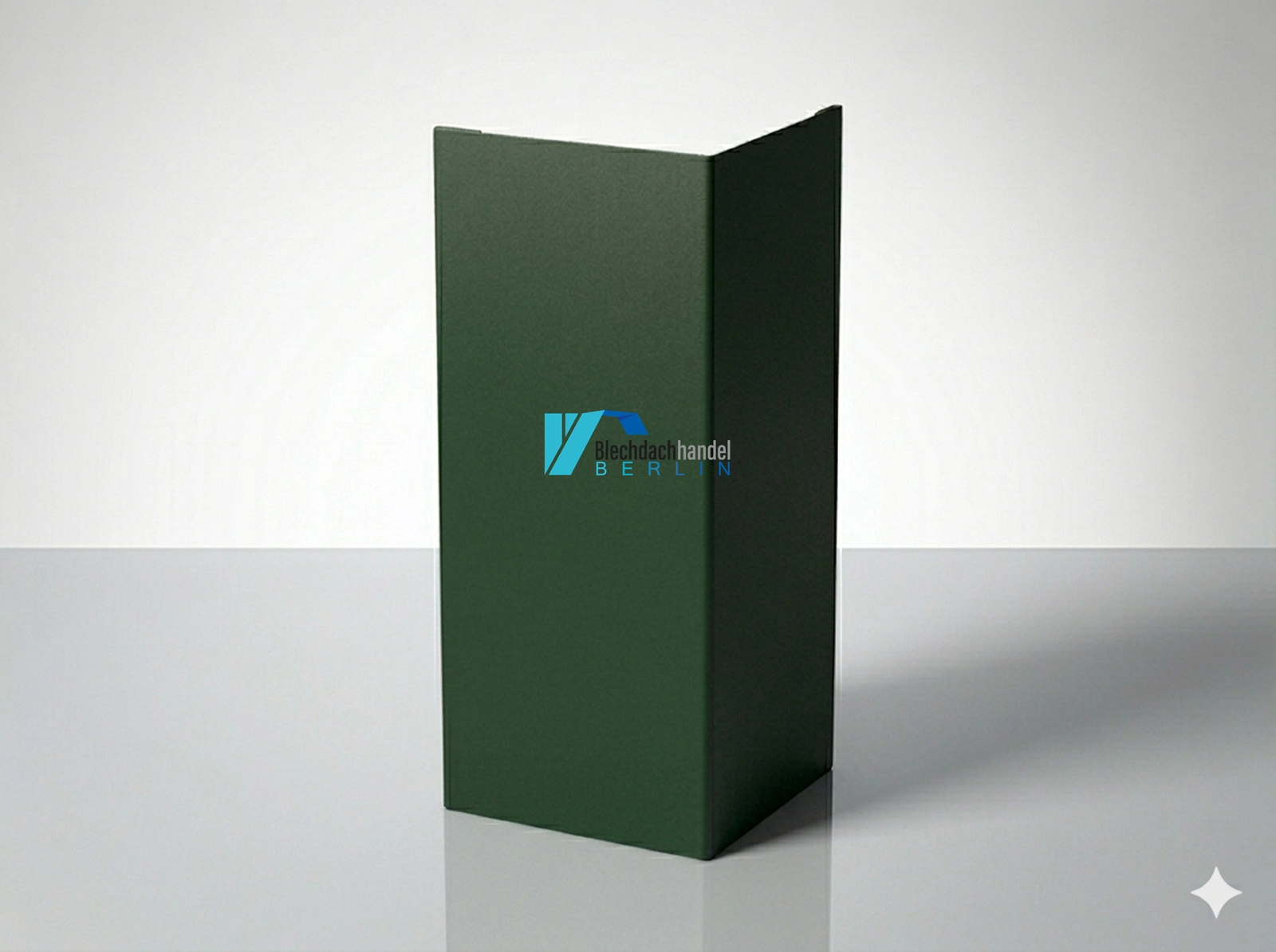 Außenecke RAL 6020 Chromoxidgrün – 0,5mm matt 35µm Polyester