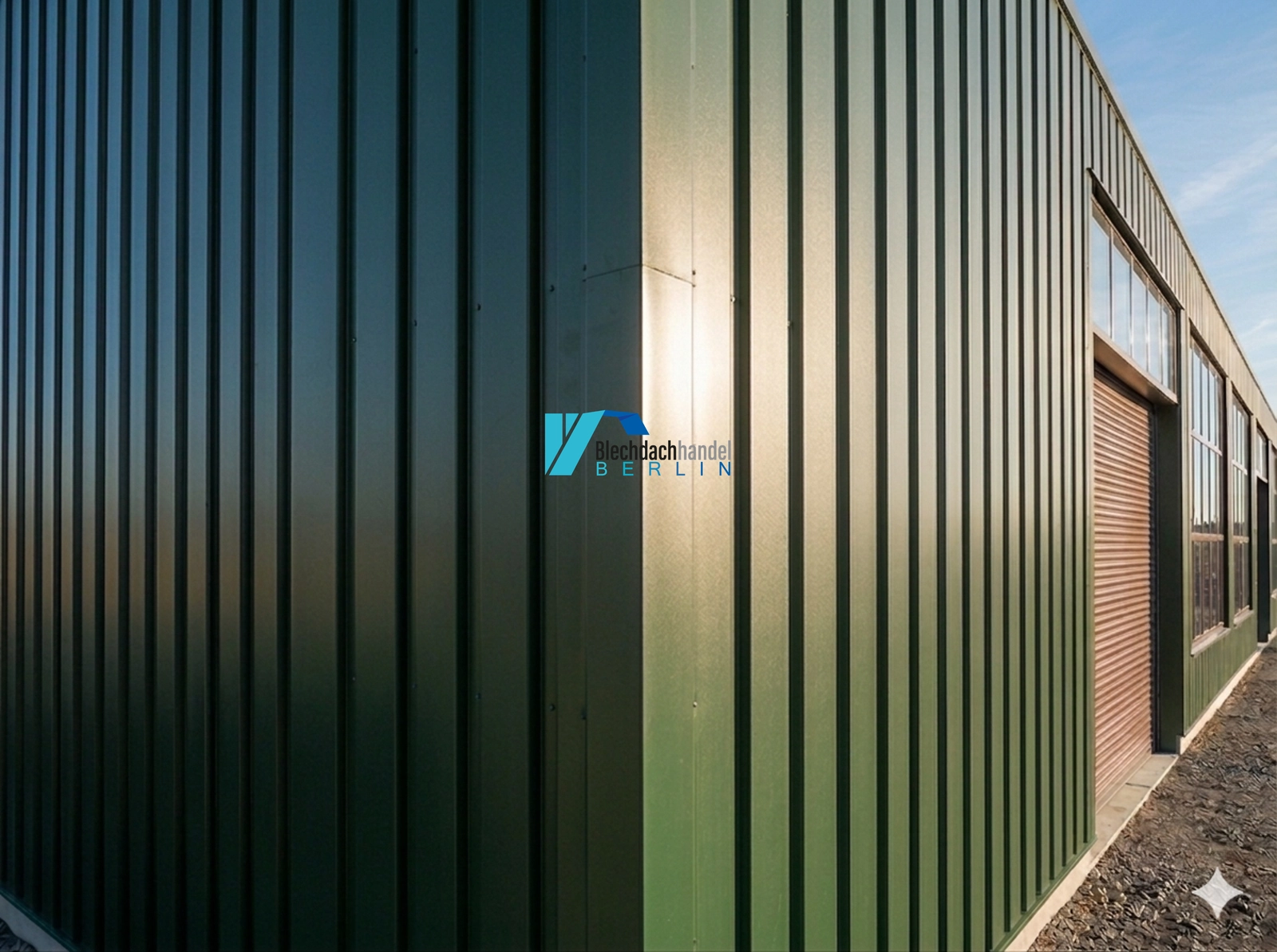 Außenecke RAL 6020 Chromoxidgrün – 0,5mm matt 35µm Polyester — Detailansicht