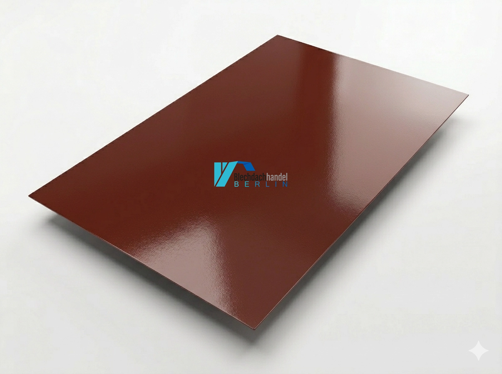 Glattkanttafel RAL 3009 - oxidrot – 0,5mm glänzend 25 µm Polyester