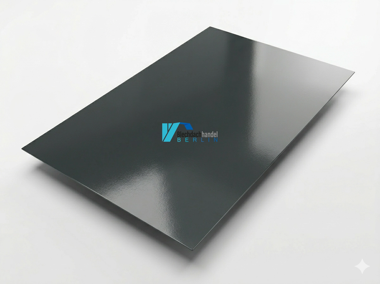 Glattkanttafel RAL 7016 - anthrazit – 0,5mm glänzend 25 µm Polyester