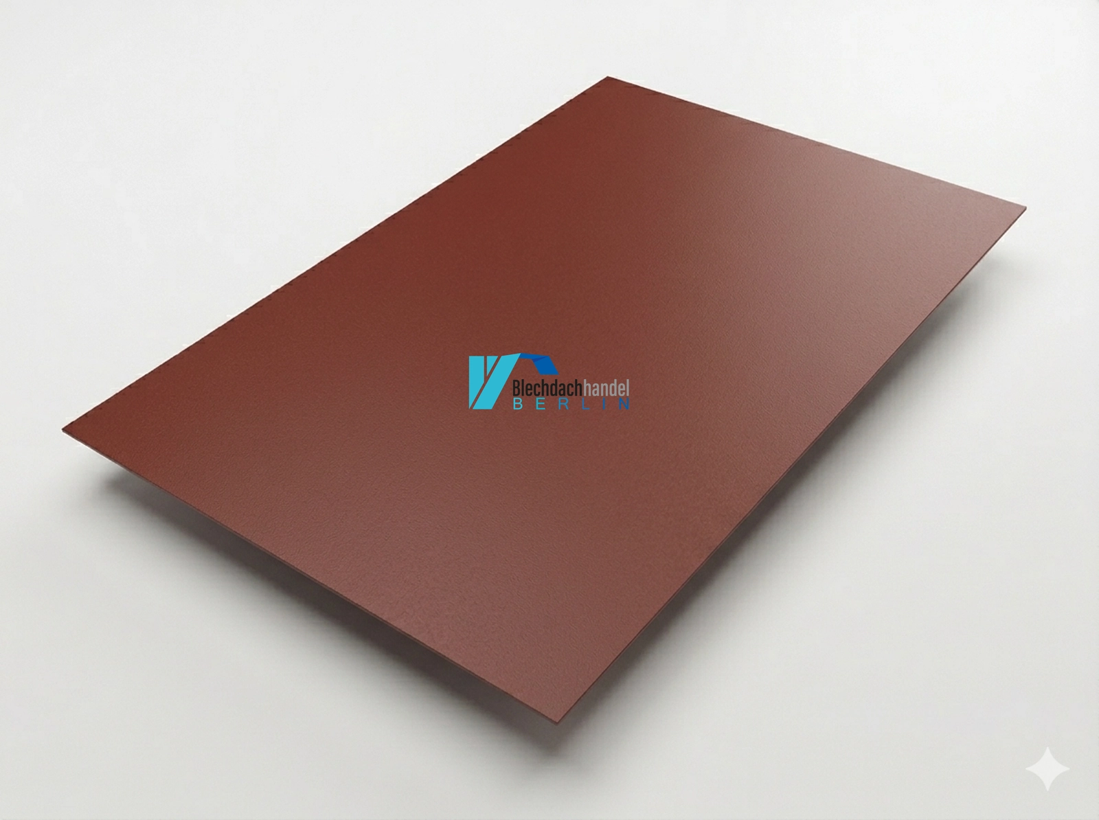 Glattkanttafel RAL 3009 - oxidrot – 0,5mm matt 35µm Polyester