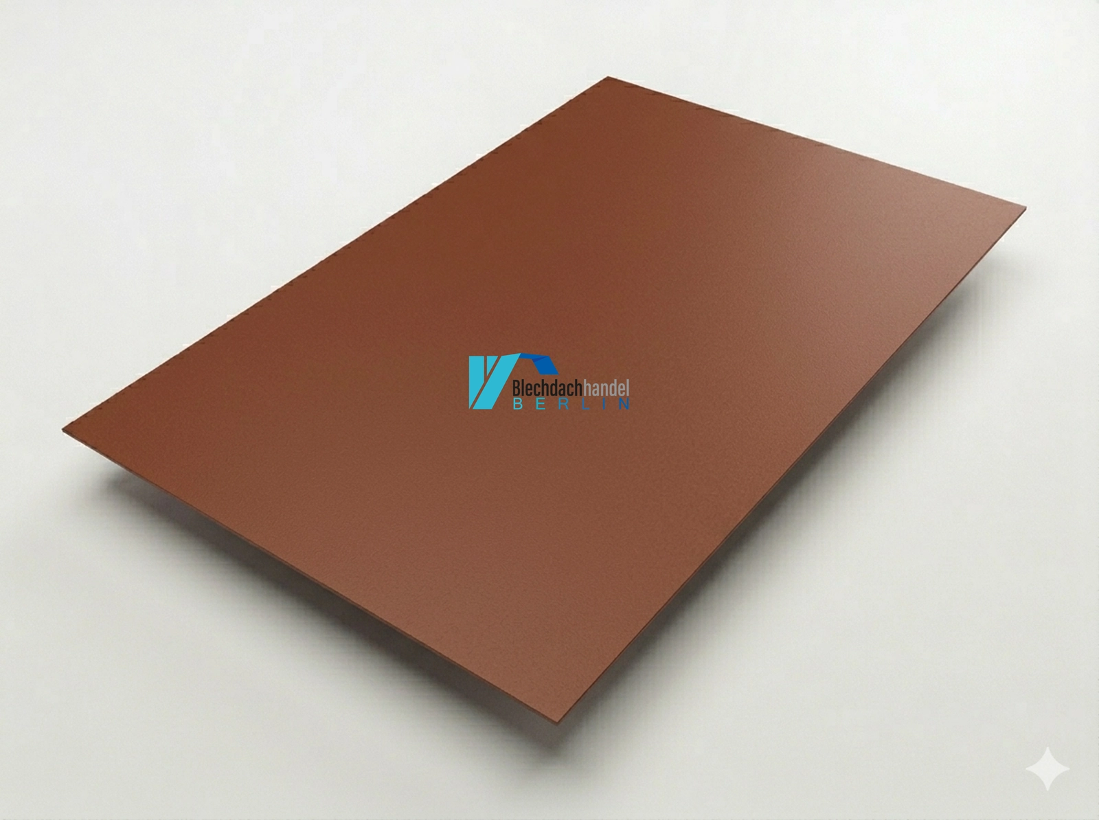 Glattkanttafel RAL 8004 Ziegelrot – 0,5mm matt 35µm Polyester