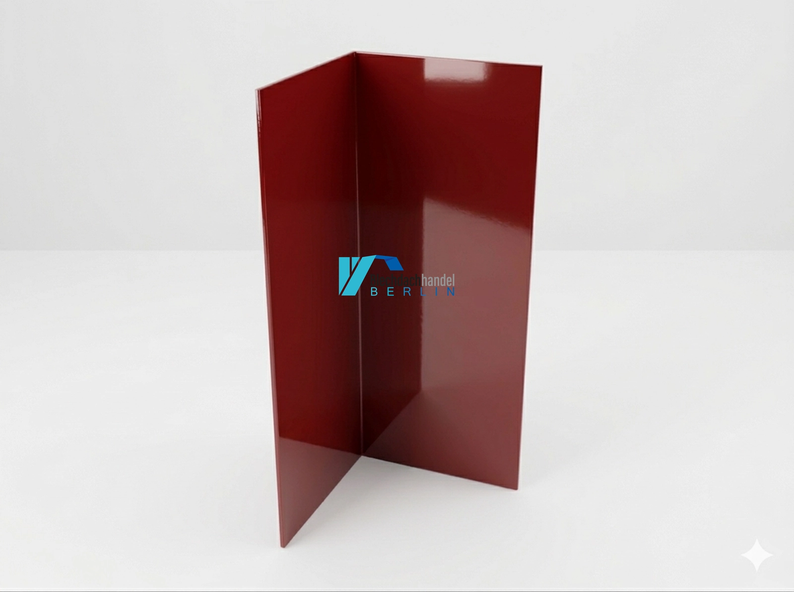 Innenecke RAL 3009 - oxidrot – 0,5mm glänzend 25 µm Polyester