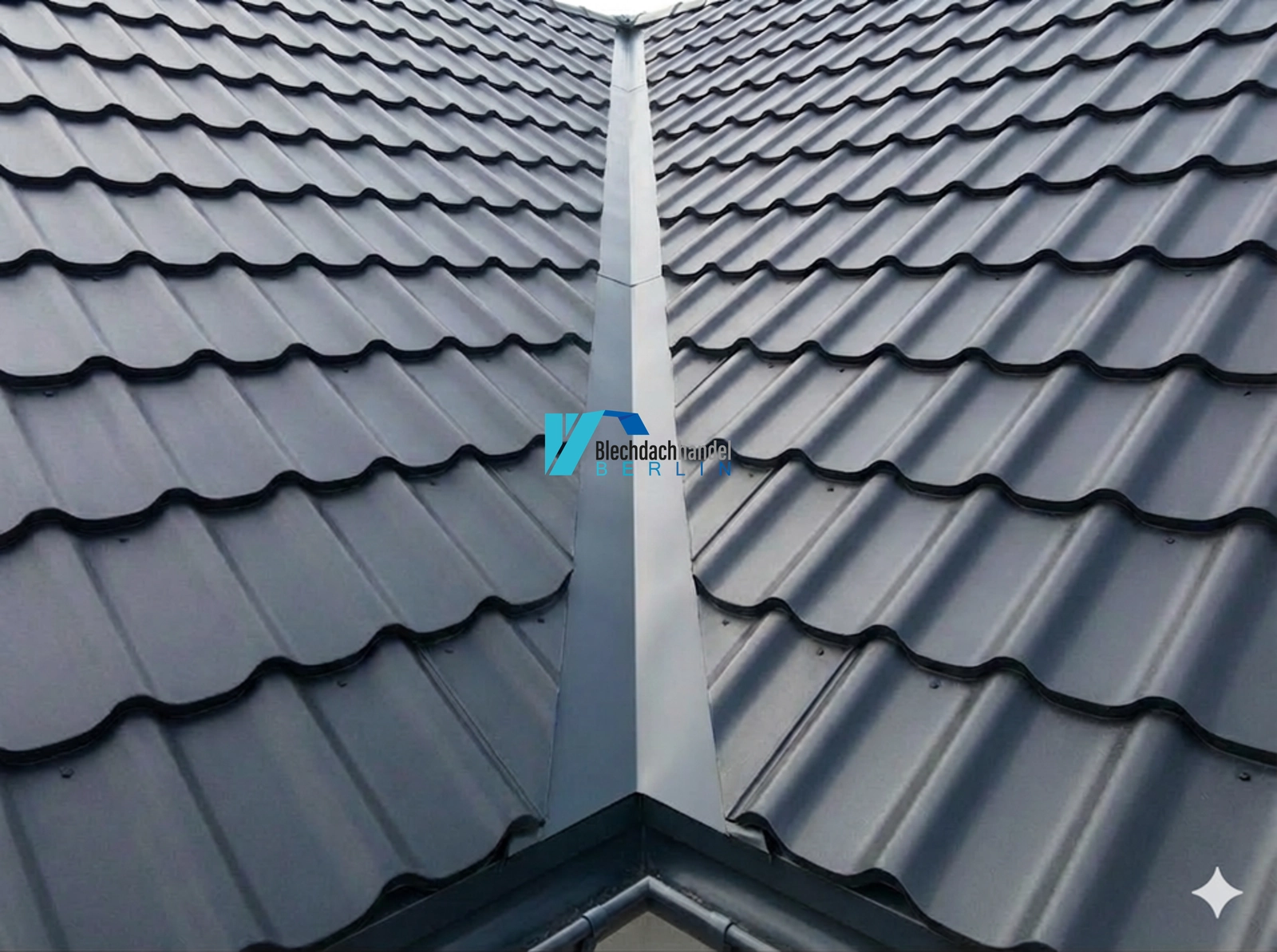 Kehlblech RAL 7016 - anthrazit – 0,5mm matt 35µm Polyester — Detailansicht