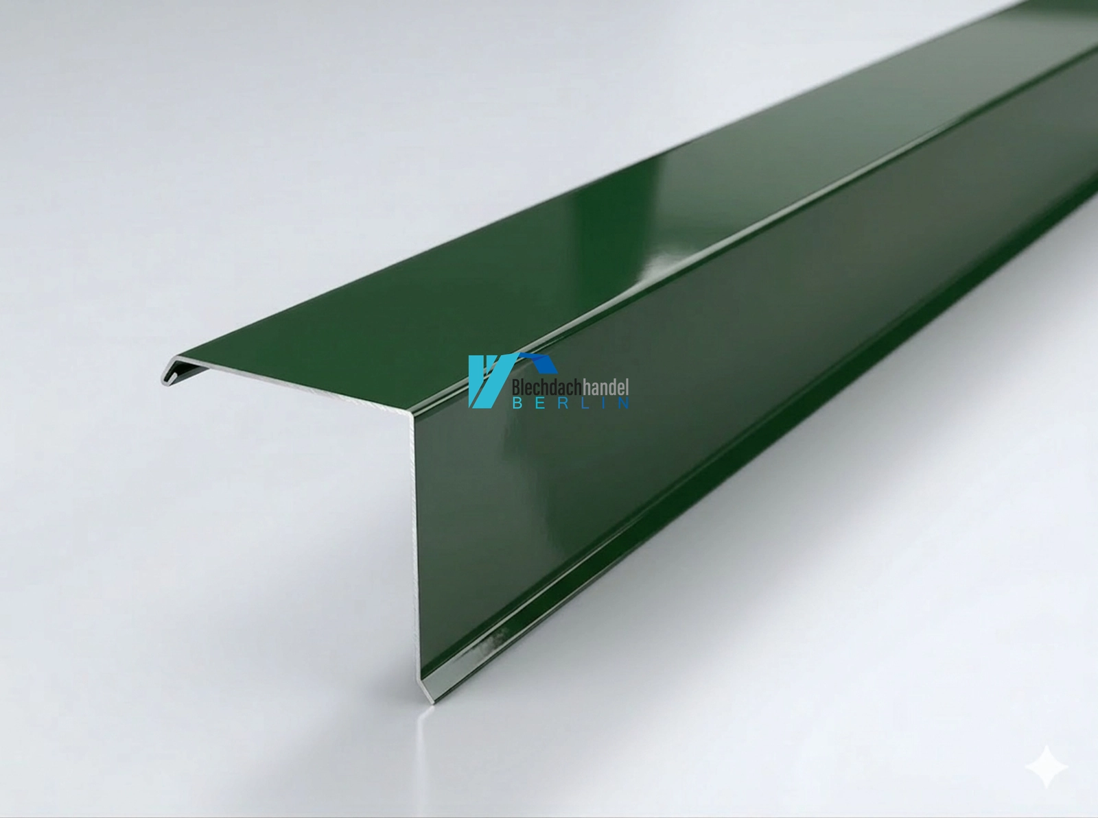 Ortgangblech RAL 6020 Chromoxidgrün – 0,5mm glänzend 25 µm Polyester kaufen