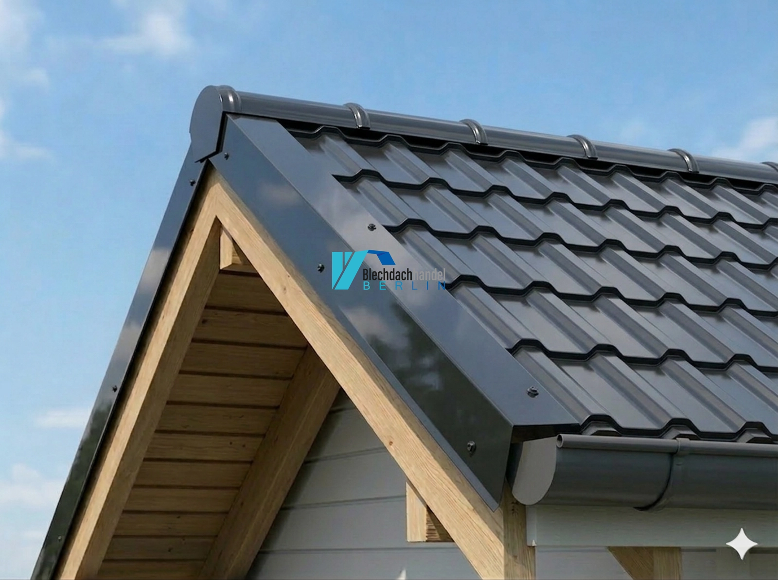 Ortgangblech RAL 7016 - anthrazit – 0,5mm glänzend 25 µm Polyester — Ansicht 3