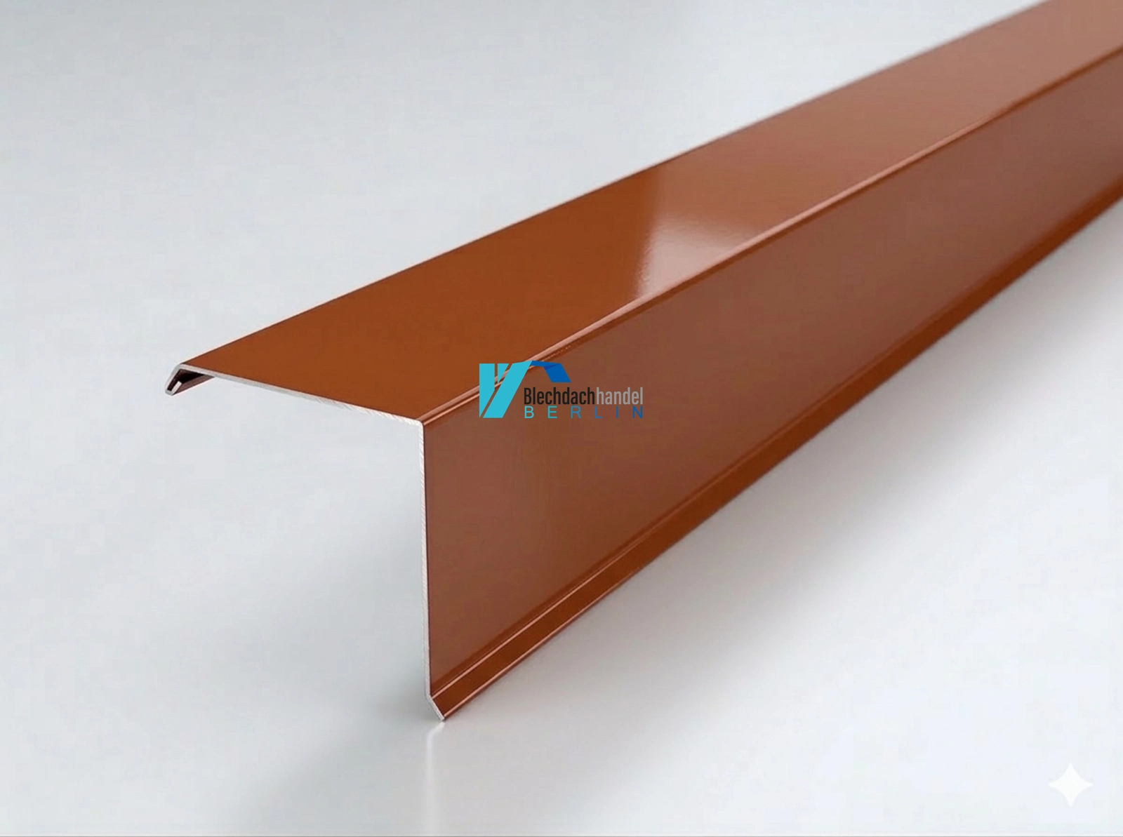 Ortgangblech RAL 8004 Ziegelrot – 0,5mm glänzend 25 µm Polyester kaufen