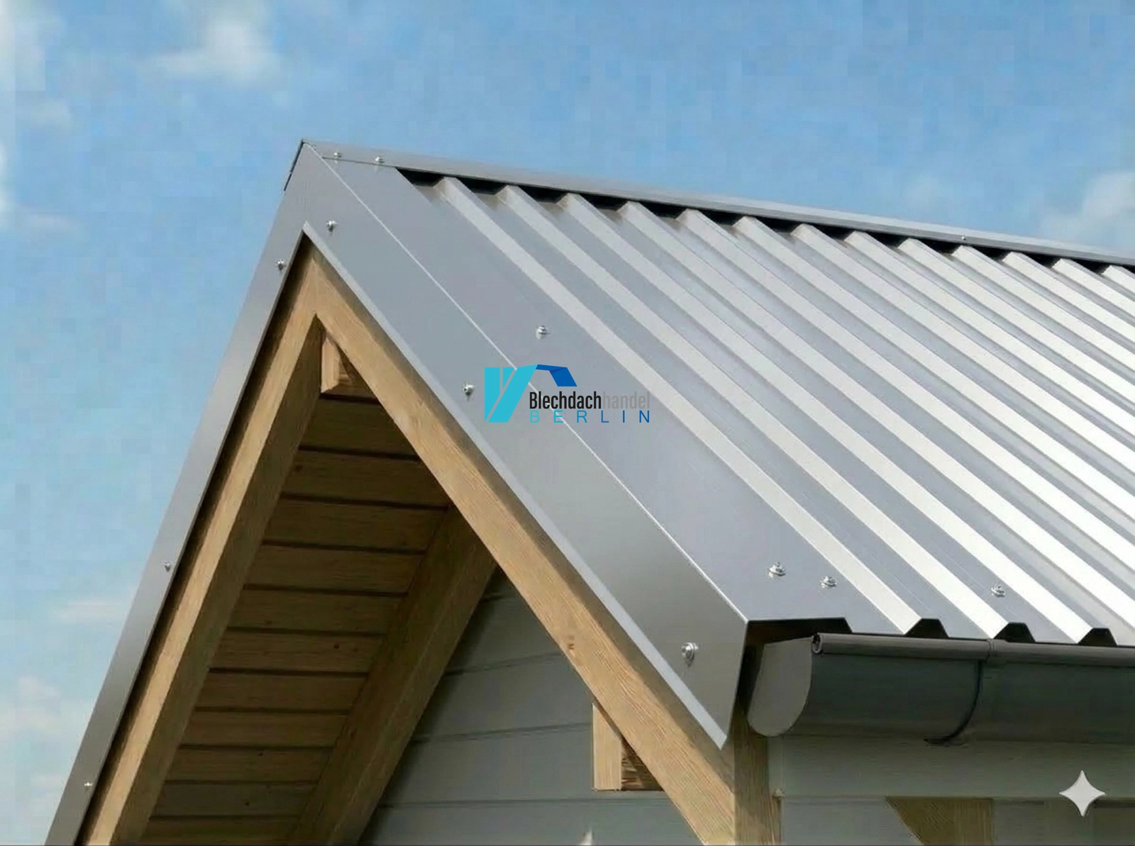 Ortgangblech RAL 9006 Weißaluminium – 0,5mm glänzend 25 µm Polyester