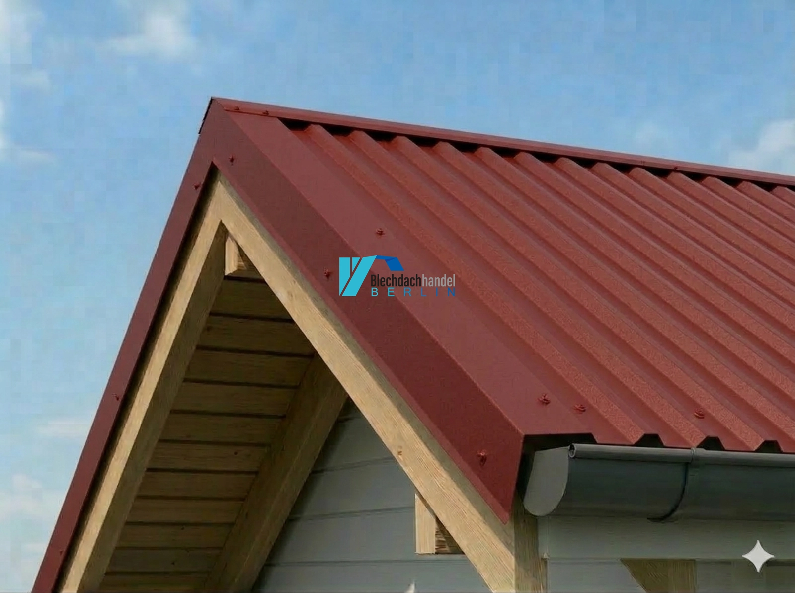 Ortgangblech RAL 3009 - oxidrot – 0,5mm matt 35µm Polyester kaufen — Detailansicht