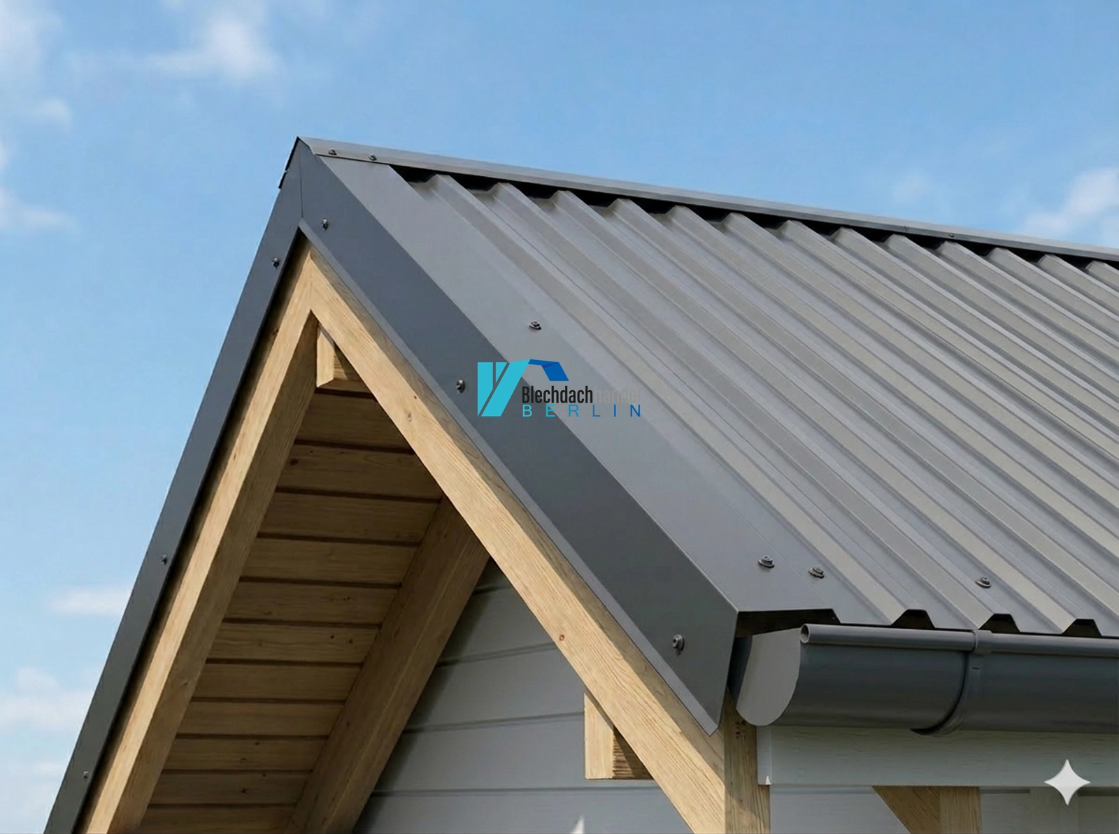 Ortgangblech RAL 7016 - anthrazit – 0,5mm matt 35µm Polyester — Detailansicht