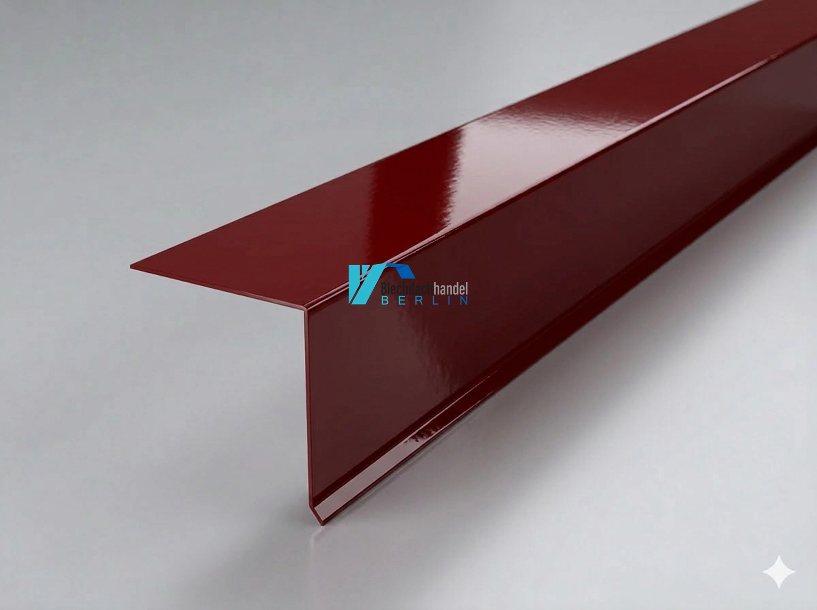 Pultabschlussblech RAL 3009 - oxidrot – 0,5mm glänzend 25 µm Polyester