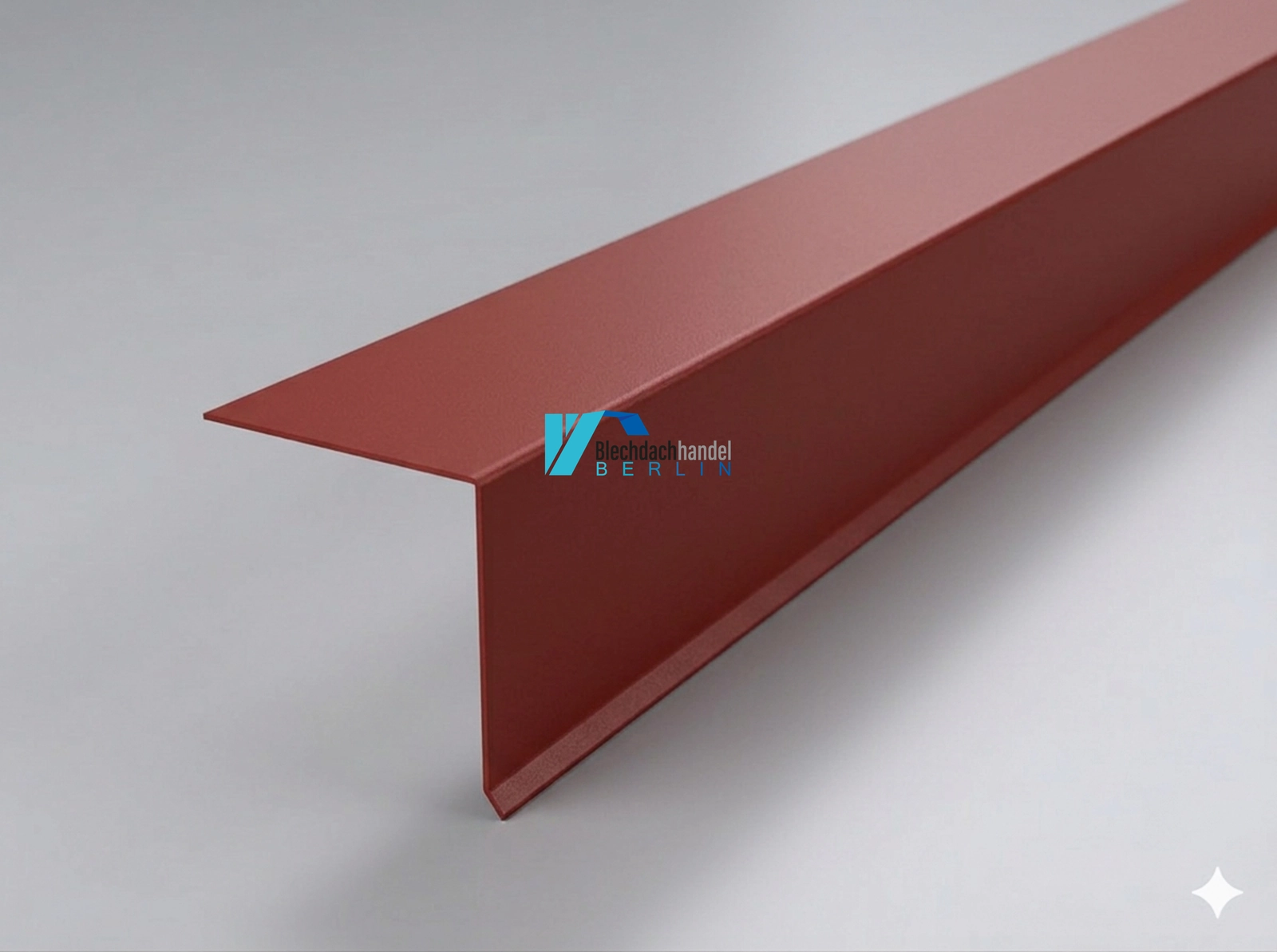 Pultabschlussblech RAL 3009 - oxidrot – 0,5mm matt 35µm Polyester