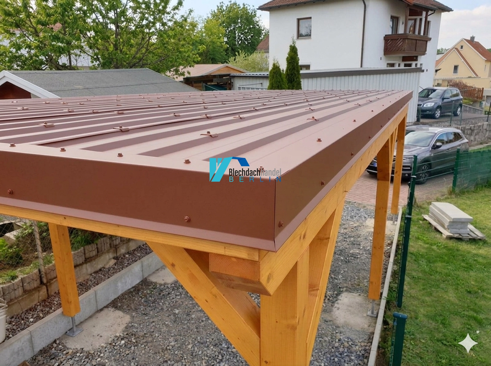 Pultabschlussblech RAL 8004 Ziegelrot – 0,5mm matt 35µm Polyester — Detailansicht