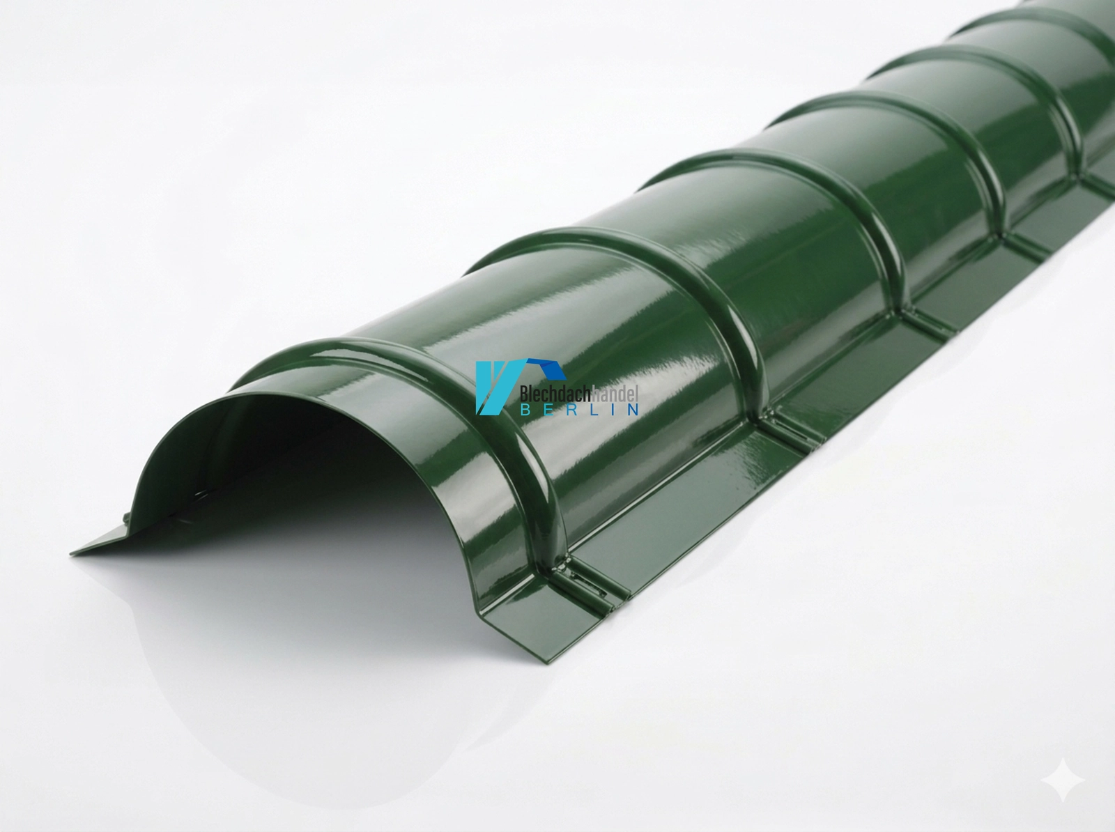 Tonnenfirst RAL 6020 Chromoxidgrün – 0,5mm glänzend 25 µm Polyester