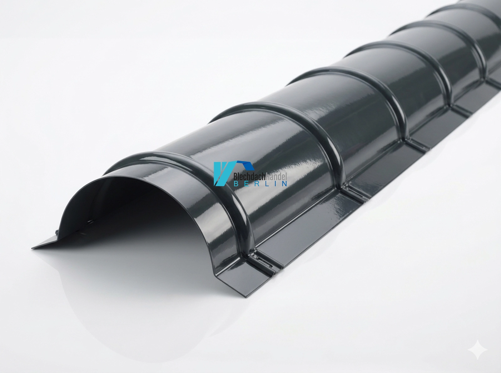 Tonnenfirst RAL 7016 - anthrazit – 0,5mm glänzend 25 µm Polyester