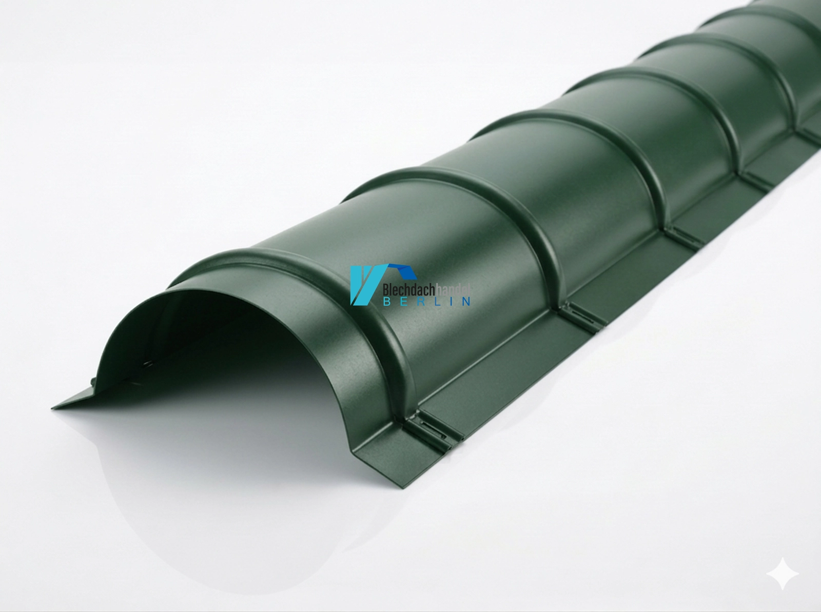 Tonnenfirst RAL 6020 Chromoxidgrün – 0,5mm matt 35µm Polyester