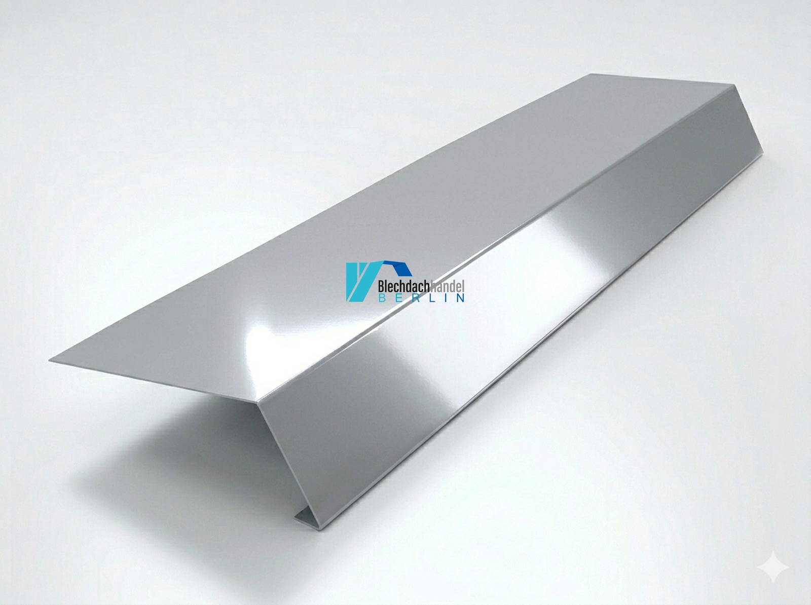 Traufblech RAL 9006 Weißaluminium – 0,5mm glänzend 25 µm Polyester