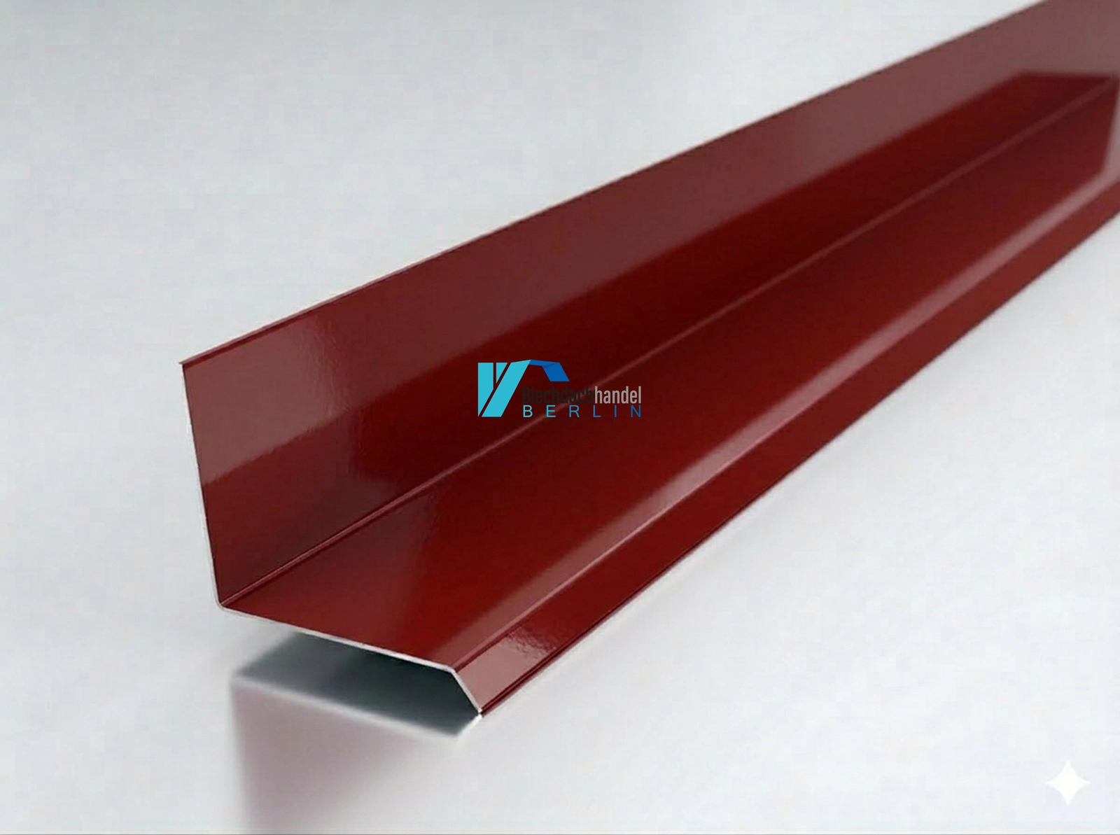 Wandanschluss RAL 3009 - oxidrot – 0,5mm glänzend 25 µm Polyester