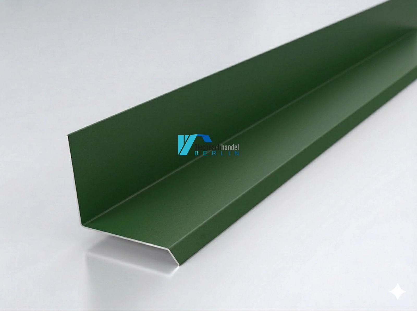 Wandanschluss RAL 6020 Chromoxidgrün – 0,5mm matt 35µm Polyester