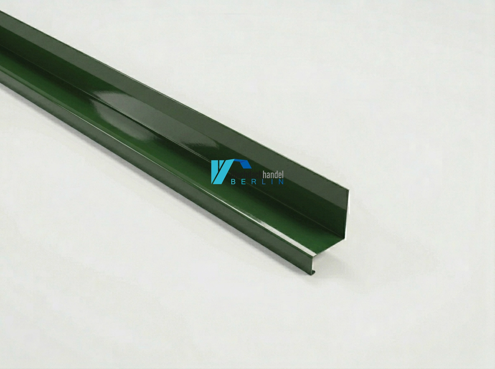 Z-Profil mit Tropfkante RAL 6020 Chromoxidgrün – 0,5mm glänzend 25 µm Polyester