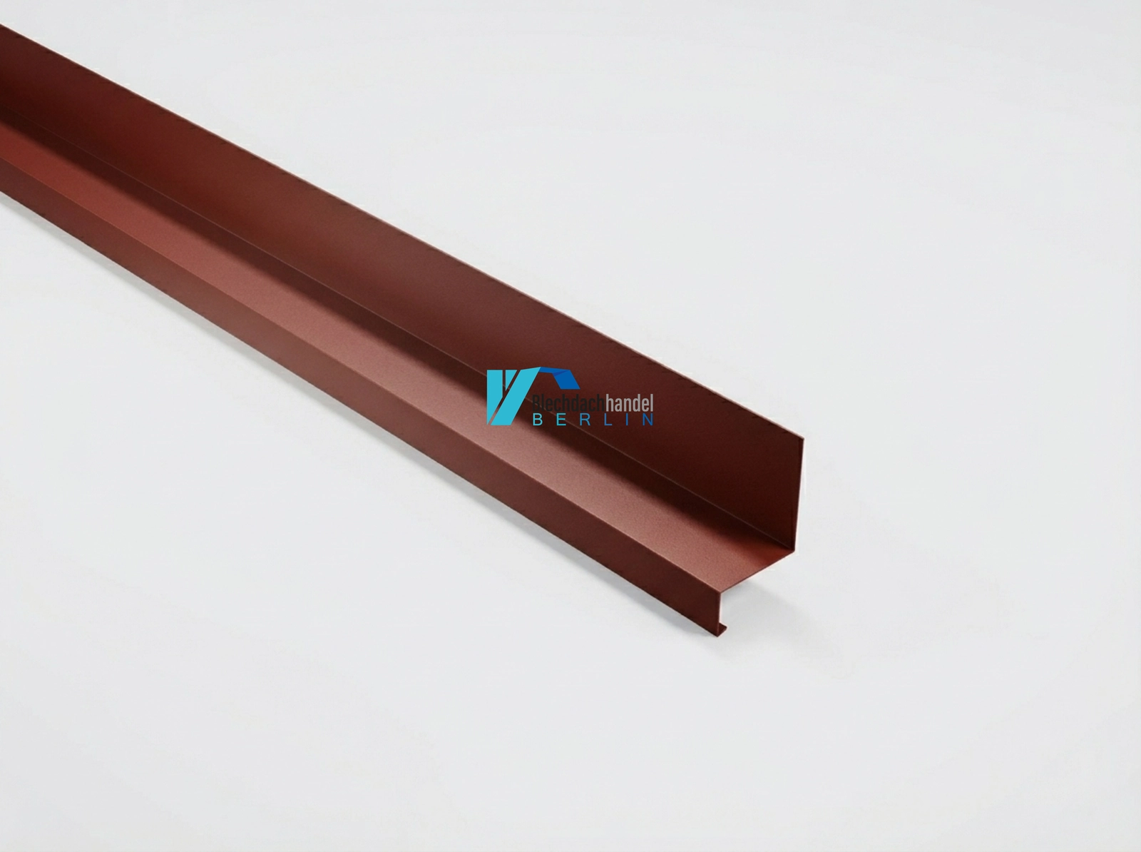 Z-Profil mit Tropfkante RAL 3009 - oxidrot – 0,5mm matt 35µm Polyester