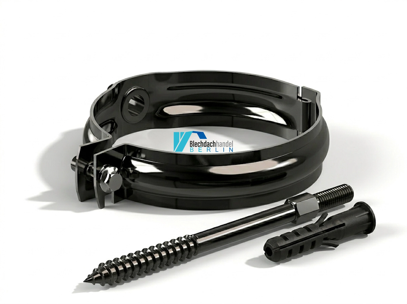 Fallrohrschelle NW 100 Anthrazit – verzinkt, Polyesterlack beschichtet kaufen