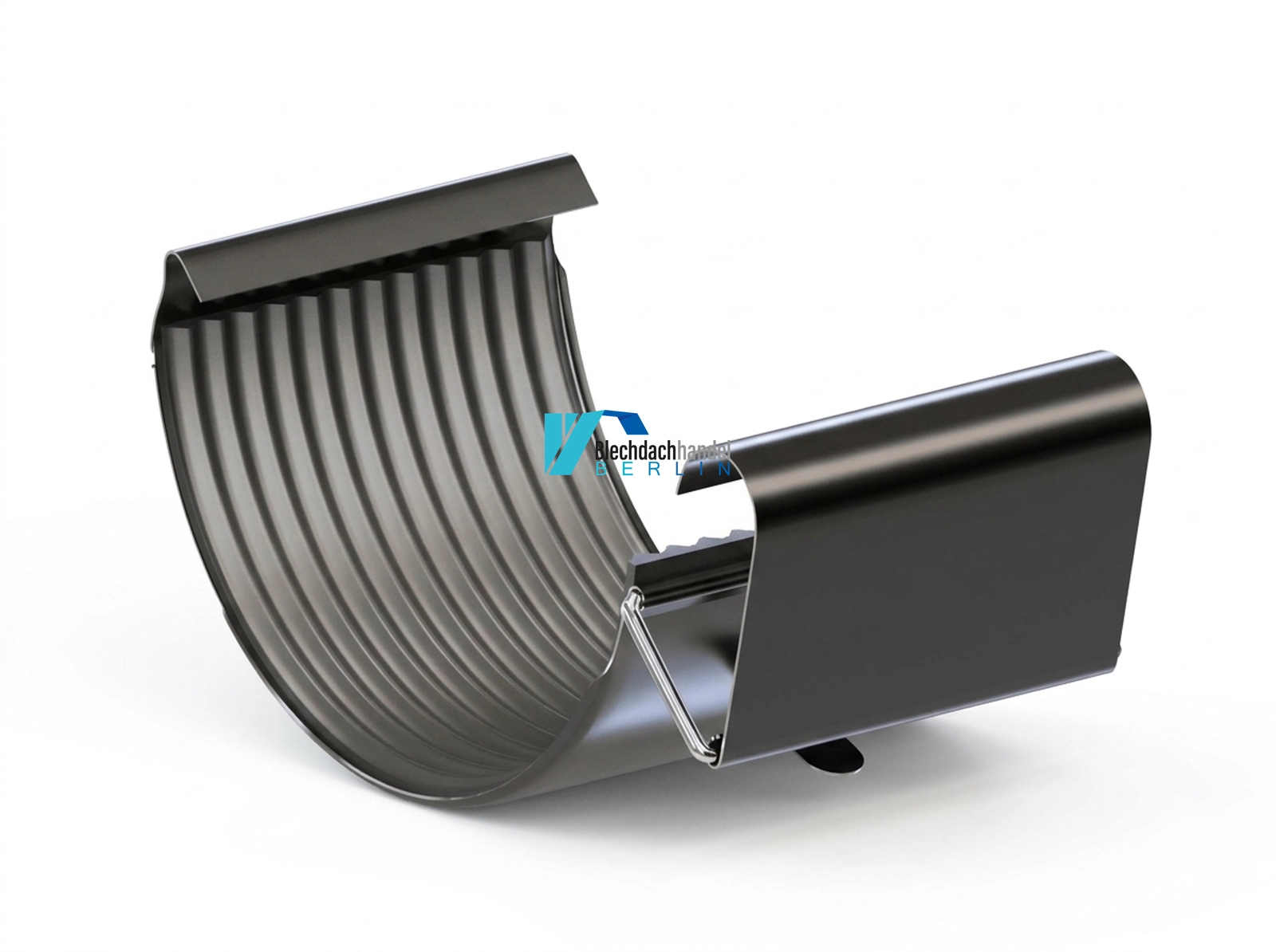 Rinnenverbinder 150/100 Anthrazit – verzinkt, Polyesterlack beschichtet kaufen
