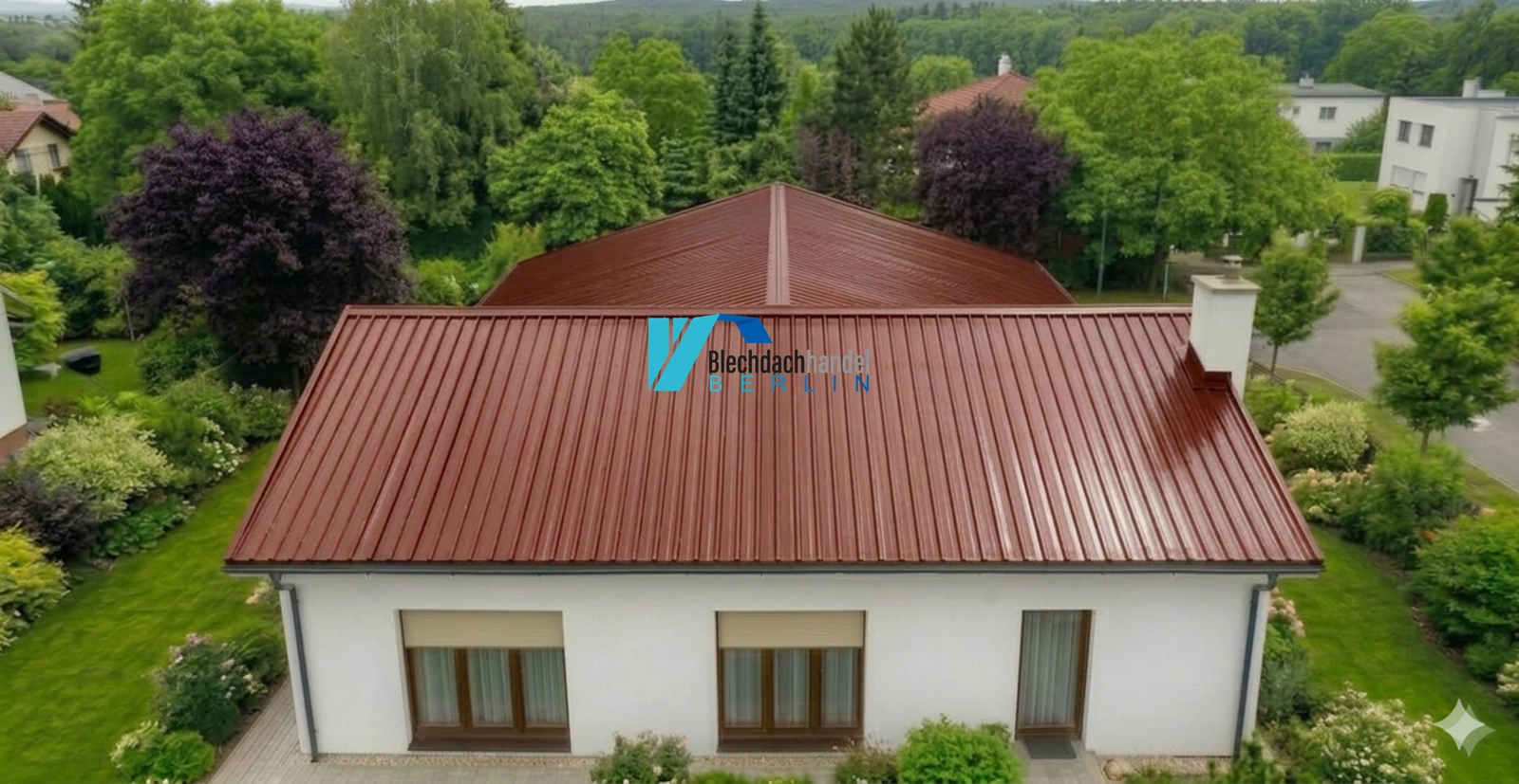 T18+ Dachblech RAL 3009 - oxidrot – 0,5mm glänzend 25 µm Polyester ohne Vlies — Ansicht 3