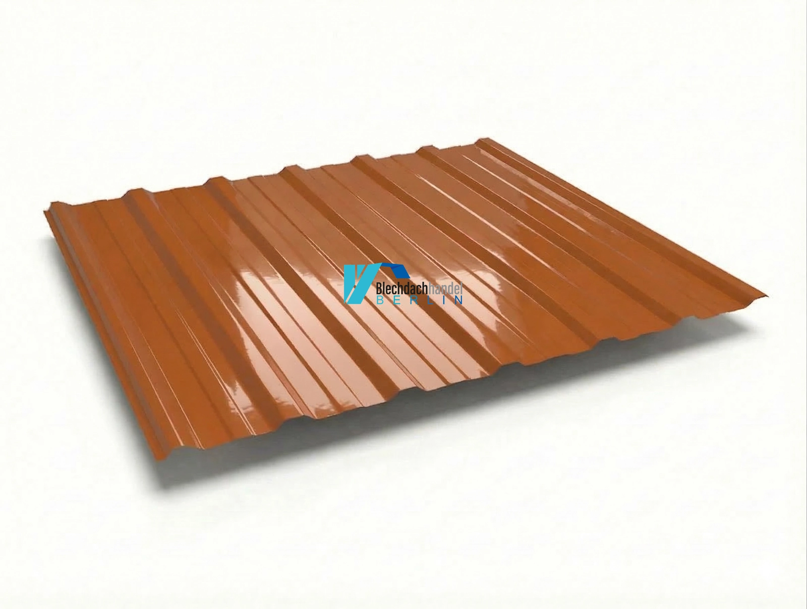 T18+ Dachblech RAL 8004 Ziegelrot – 0,5mm glänzend 25 µm Polyester ohne Vlies kaufen