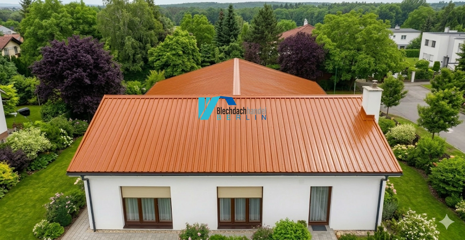 T18+ Dachblech RAL 8004 Ziegelrot – 0,5mm glänzend 25 µm Polyester ohne Vlies — Ansicht 3