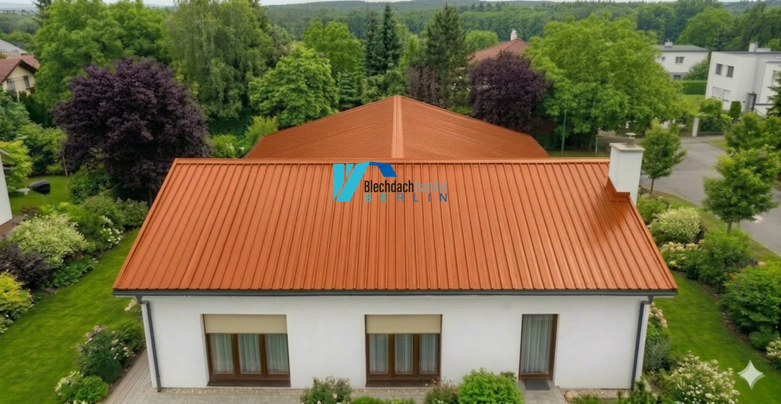 T18+ Dachblech RAL 8004 Ziegelrot – 0,5mm matt 35µm Polyester ohne Vlies — Ansicht 3