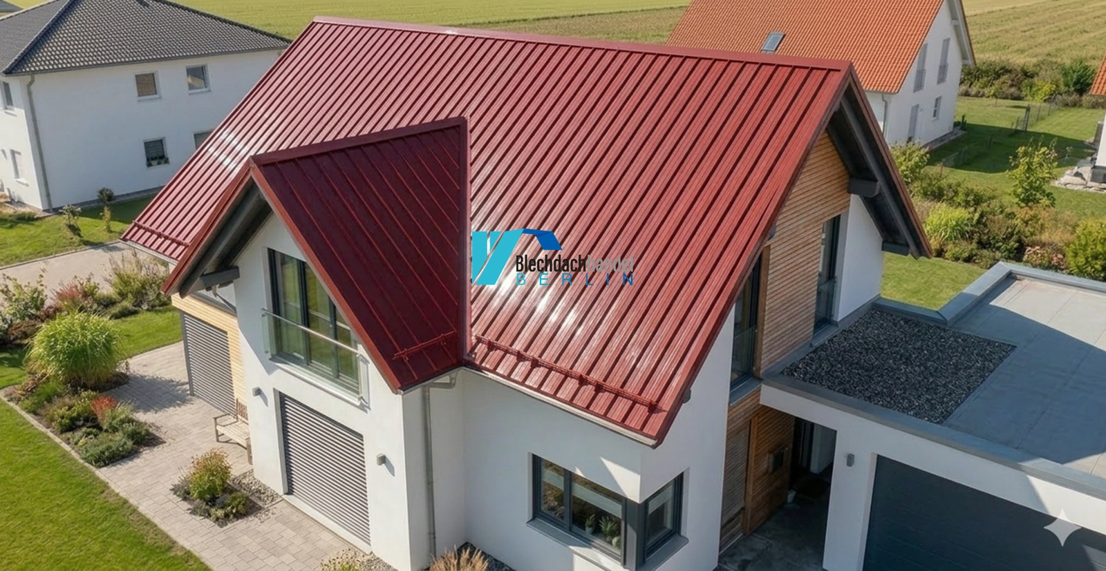 T35+ Dachblech RAL 3009 - oxidrot – 0,5mm glänzend 25 µm Polyester ohne Vlies — Ansicht 3