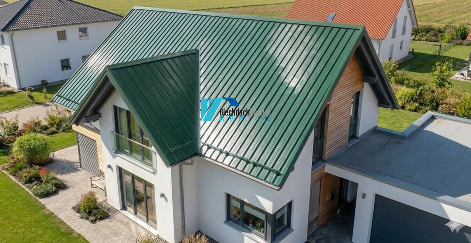 T35+ Dachblech RAL 6020 Chromoxidgrün – 0,5mm glänzend 25 µm Polyester ohne Vlies — Ansicht 3