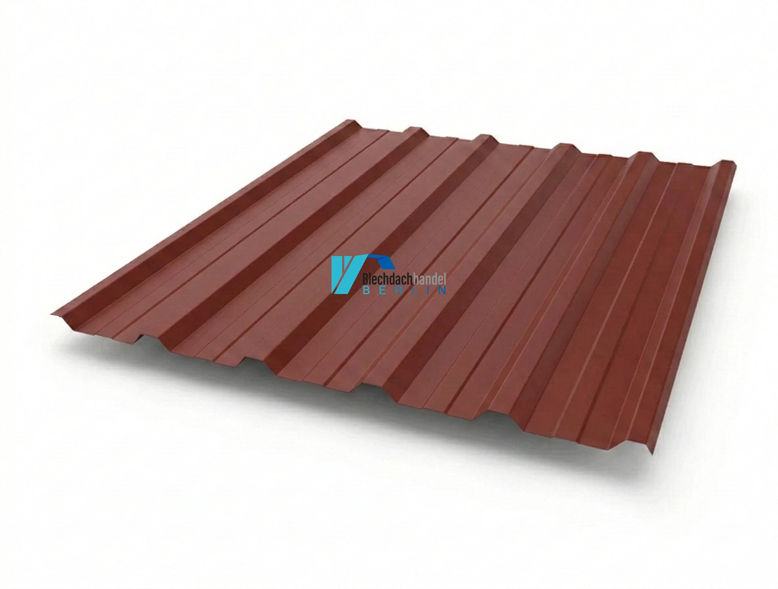 T35+ Trapezblech RAL 3009 - oxidrot – 0,5mm matt 35µm Polyester mit Vlies — Produktbild