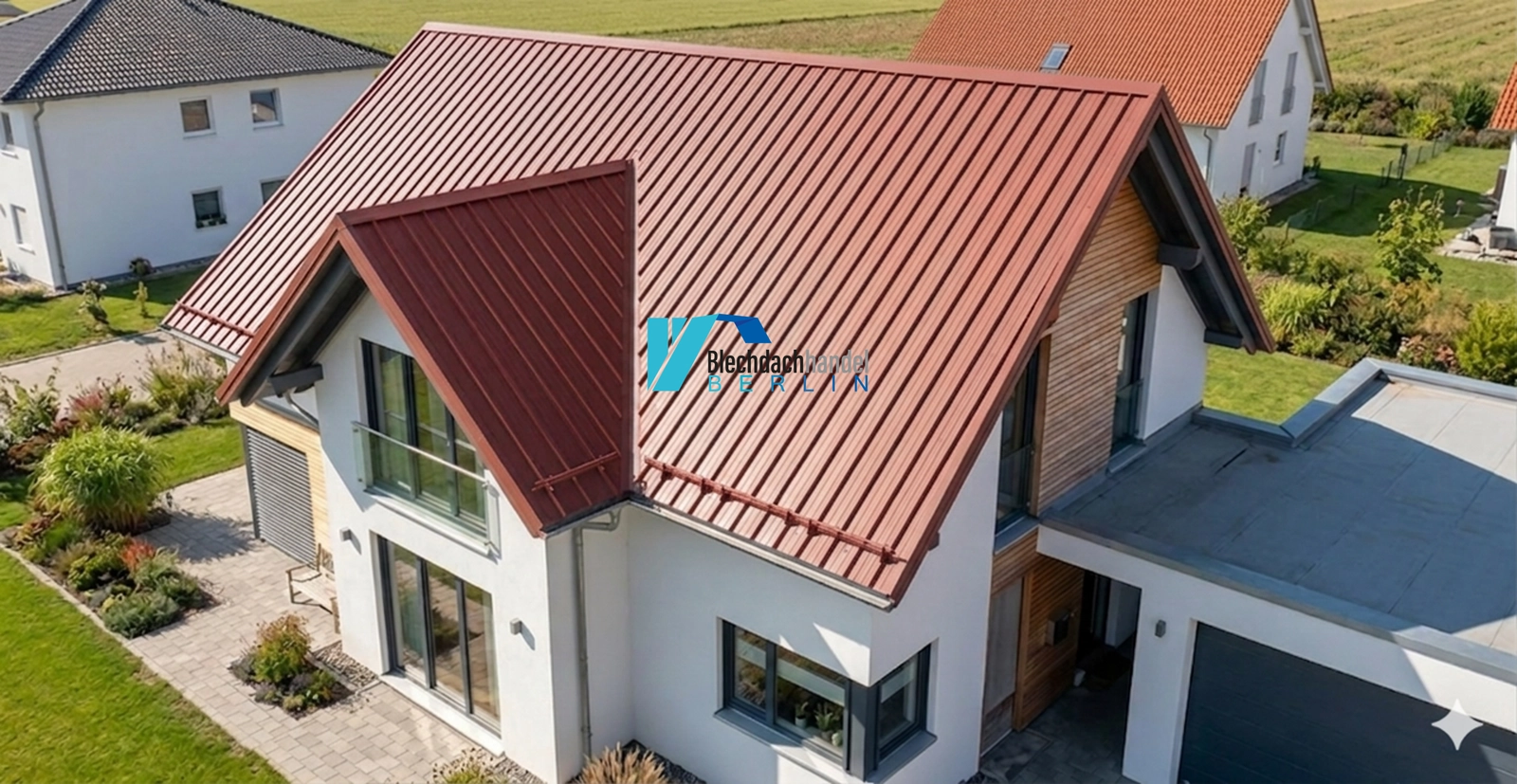 T35+ Dachblech RAL 3009 - oxidrot – 0,5mm matt 35µm Polyester mit Vlies — Ansicht 3