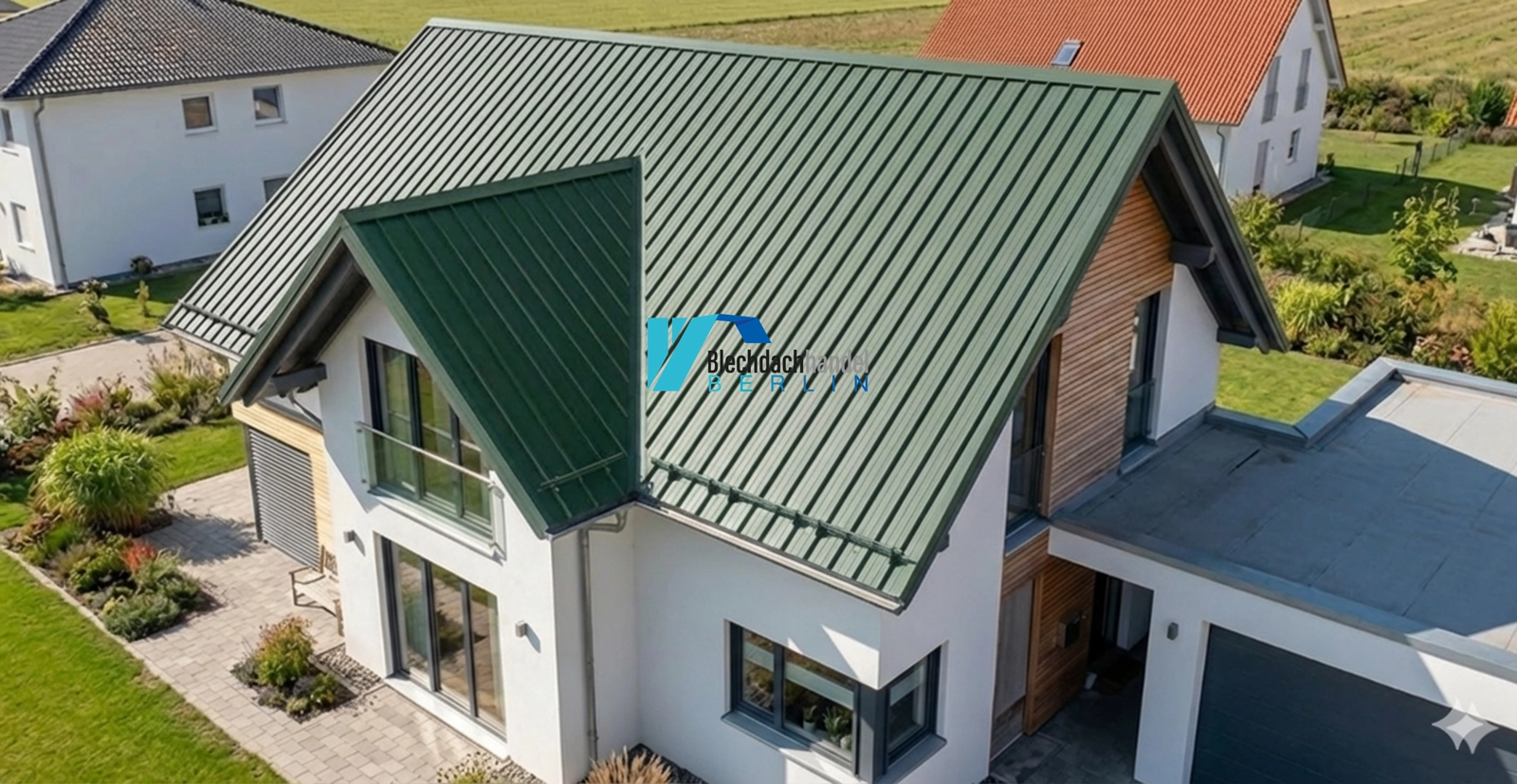 T35+ Dachblech RAL 6020 Chromoxidgrün – 0,5mm matt 35µm Polyester mit Vlies — Ansicht 3