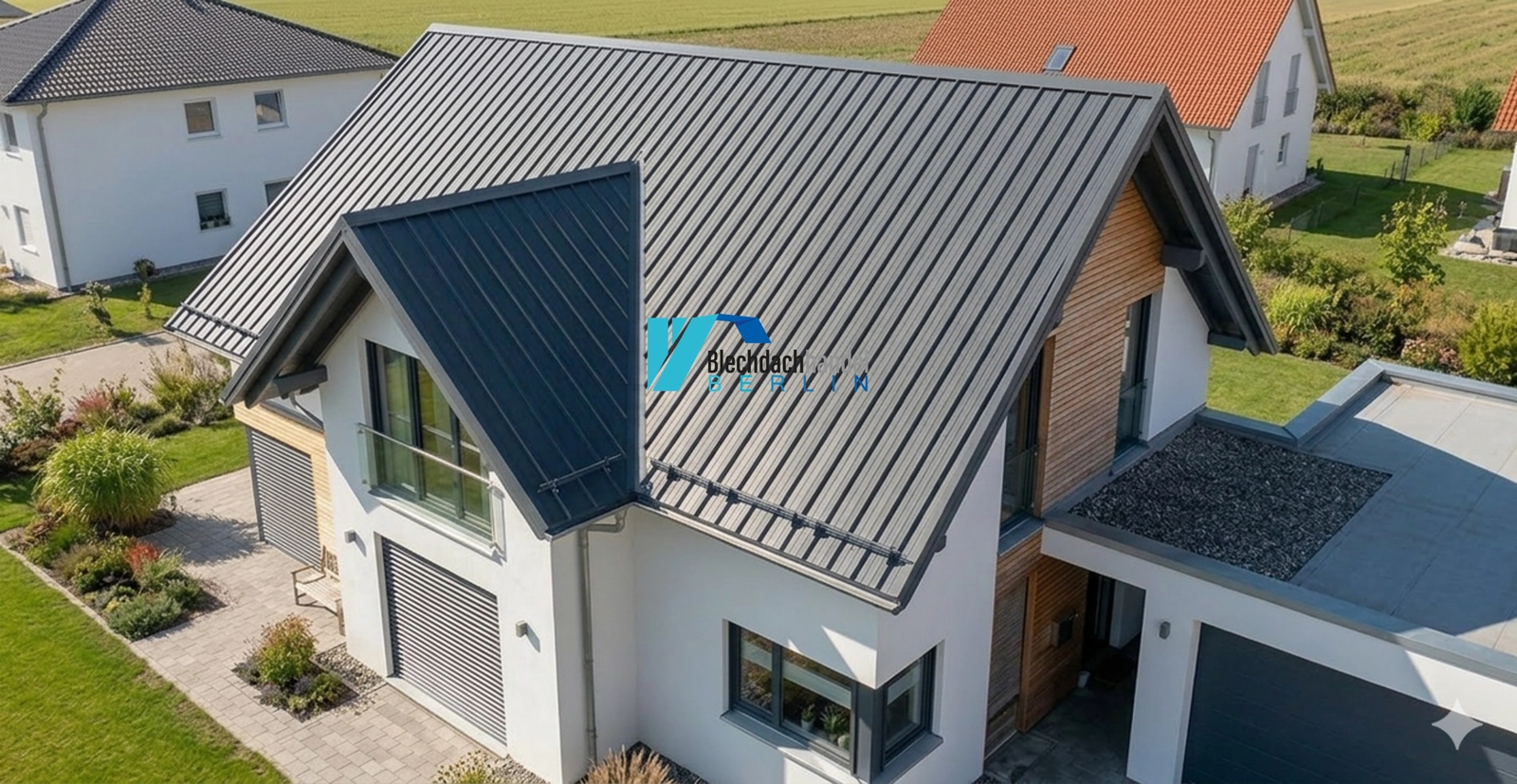 T35+ Dachblech RAL 7016 - anthrazit – 0,5mm matt 35µm Polyester mit Vlies — Ansicht 3