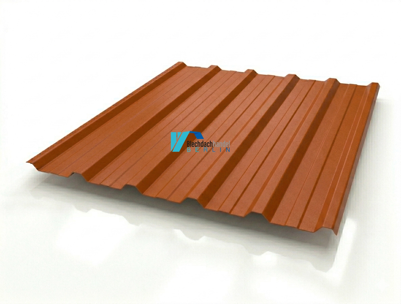 T35+ Trapezblech RAL 8004 Ziegelrot – 0,5mm matt 35µm Polyester mit Vlies — Produktbild