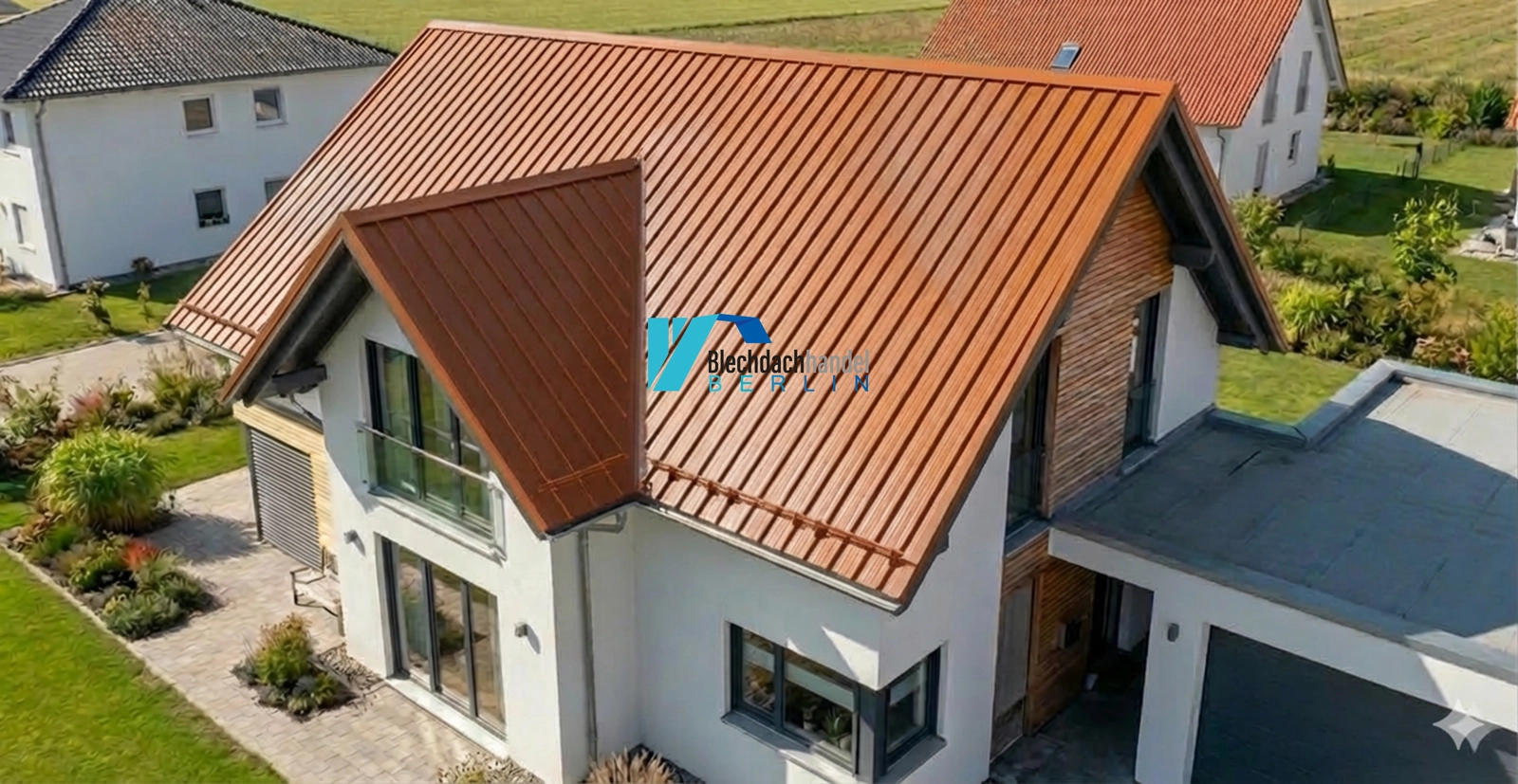 T35+ Dachblech RAL 8004 Ziegelrot – 0,5mm matt 35µm Polyester mit Vlies — Ansicht 3