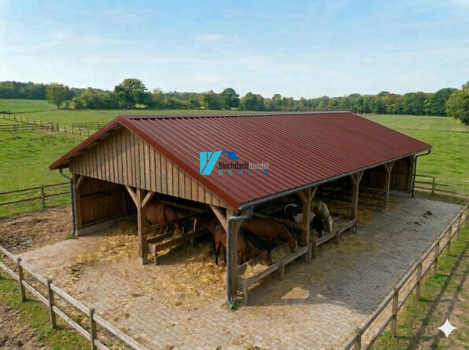 T35+ Dachblech RAL 3009 - oxidrot – 0,5mm matt 35µm Polyester ohne Vlies kaufen — Detailansicht