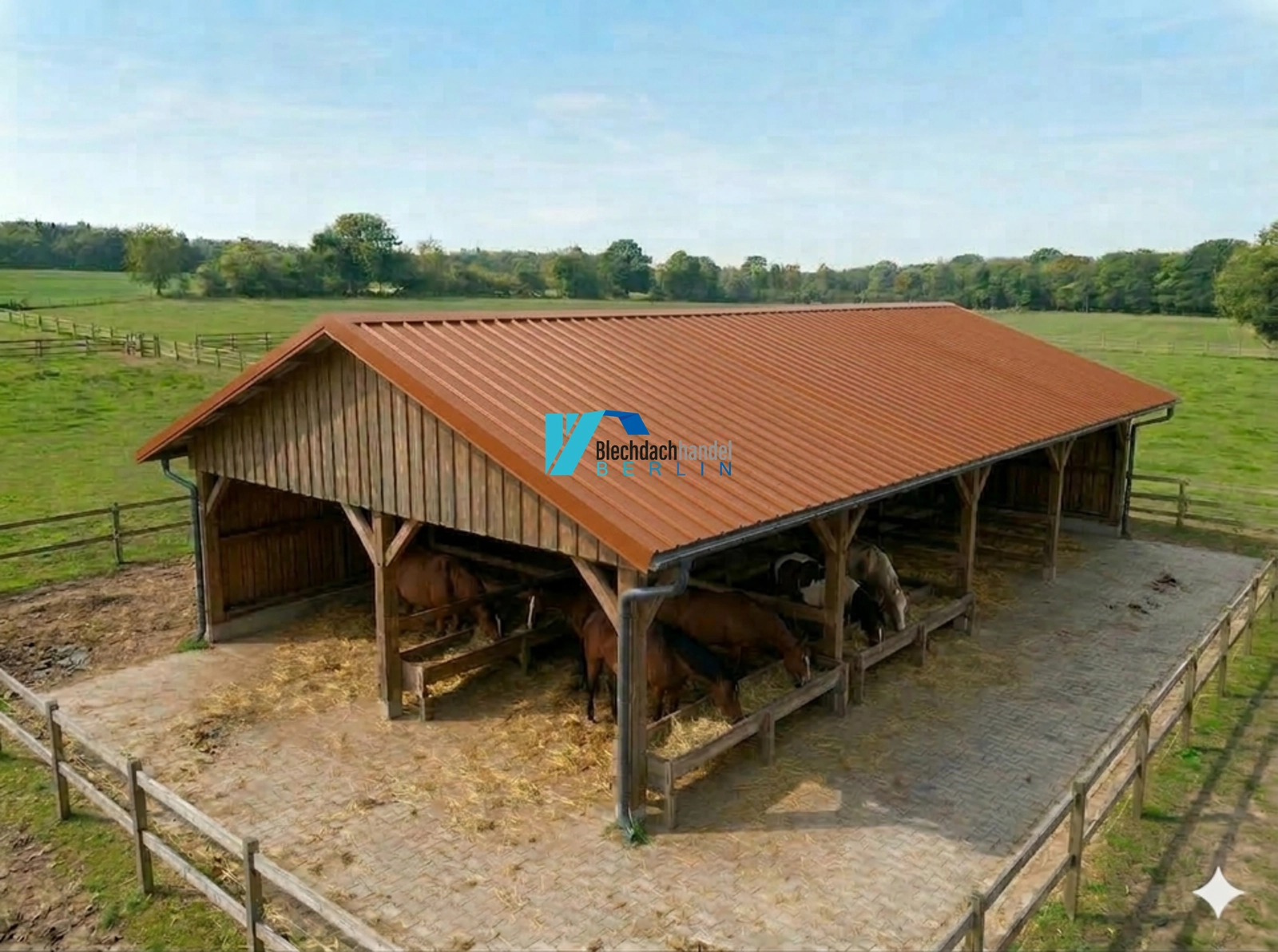 T35+ Dachblech RAL 8004 Ziegelrot – 0,5mm matt 35µm Polyester ohne Vlies kaufen — Detailansicht