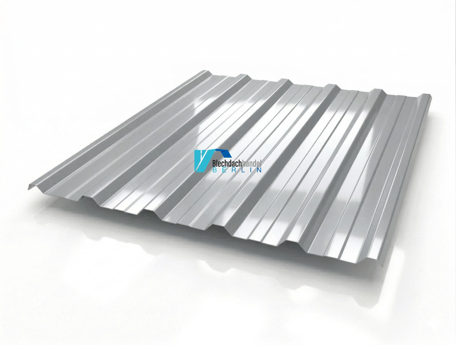 T35+ Dachblech RAL 9006 - Weißaluminium – 0,65mm glänzend 25 µm Polyester ohne Vlies 2. Wahl AKTION kaufen